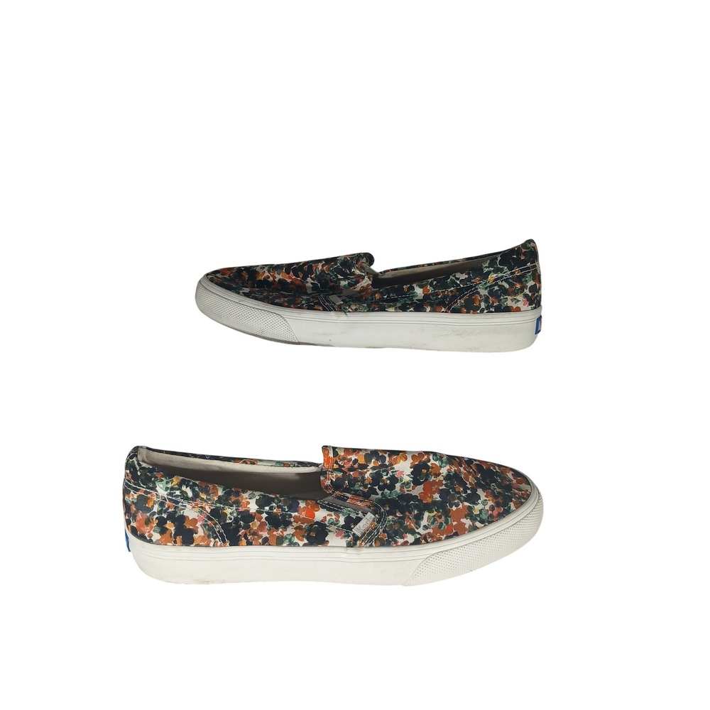 Keds Double Decker Slip On Shoes 10 Floral Multicolor Canvas Sneakers WF66314